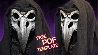 How to Make a Bird Skull Mask  Free Foam PDF Templates  Plague Doctor Cosplay or Masquerade