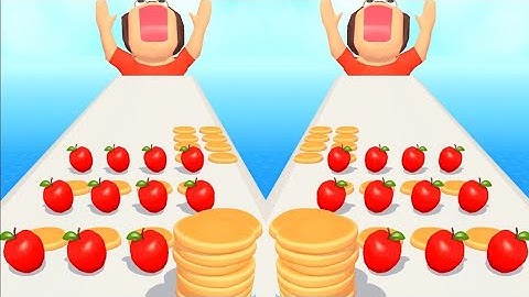 Pancake Run 🎂🧁 Games All Levels Gameplay Relax gameplay android, iOS