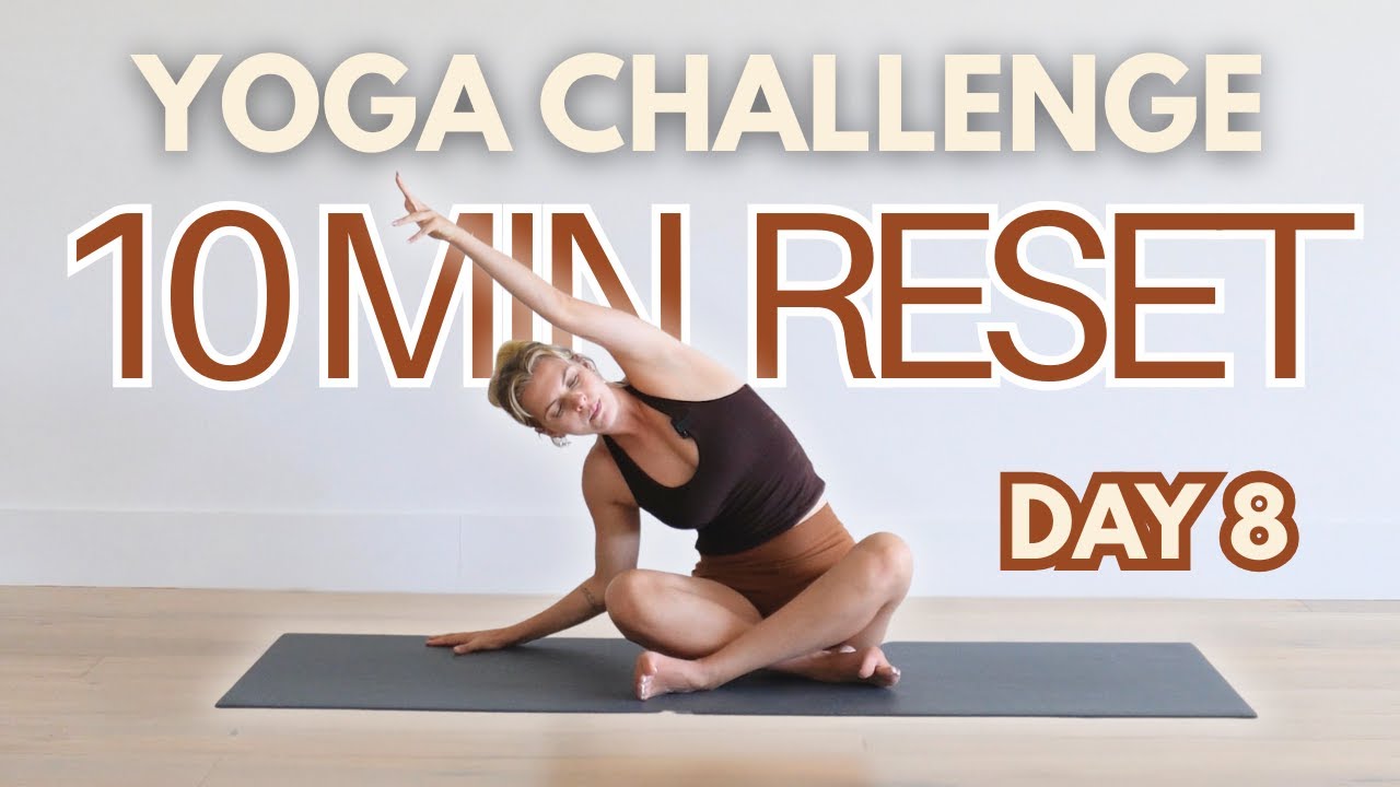 День 8 | 10 минут медленной йоги для перезагрузки | Новогодний челлендж