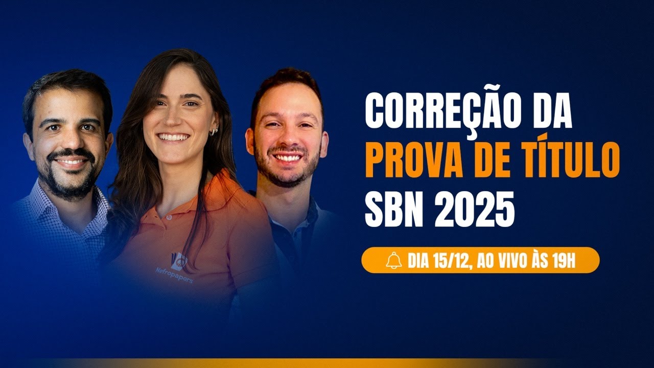 Live: Correção da prova de título SBN 2025!
