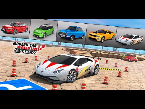 Aparcamiento de coches moderno: juego de coches