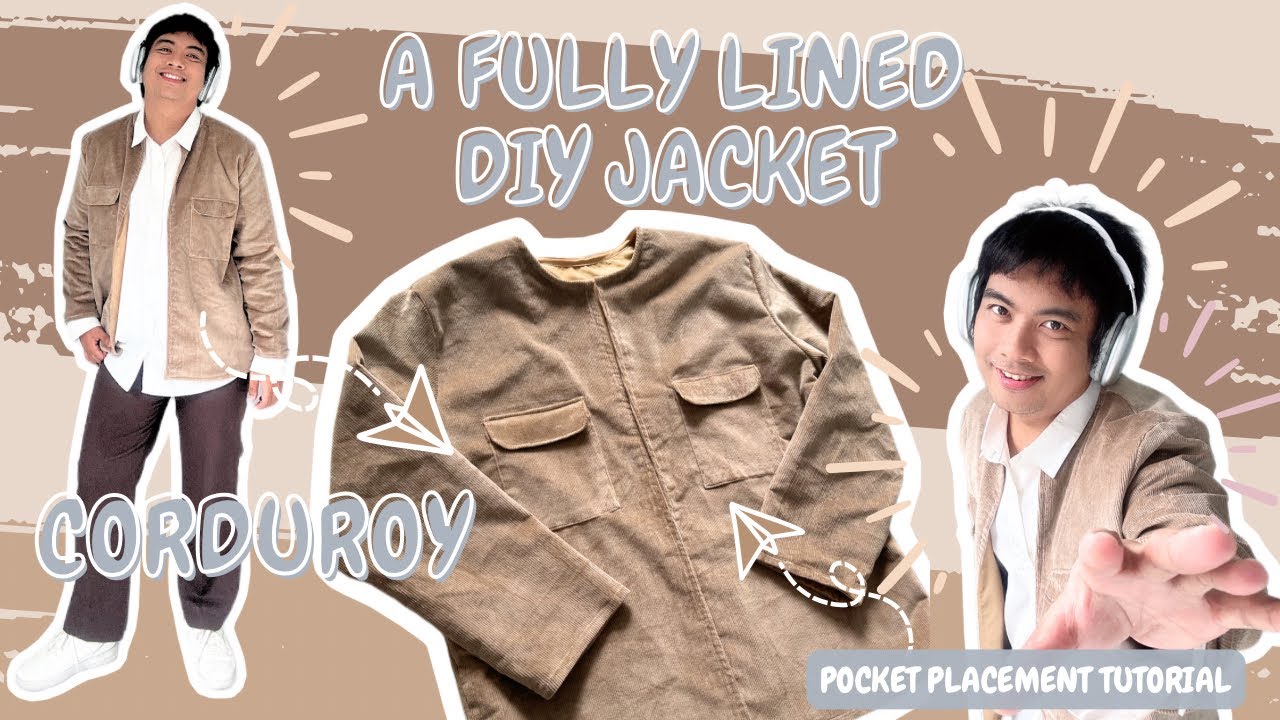 Easy Steps How To Sew Your Corduroy Jacket Sewing Pockets With Flaps