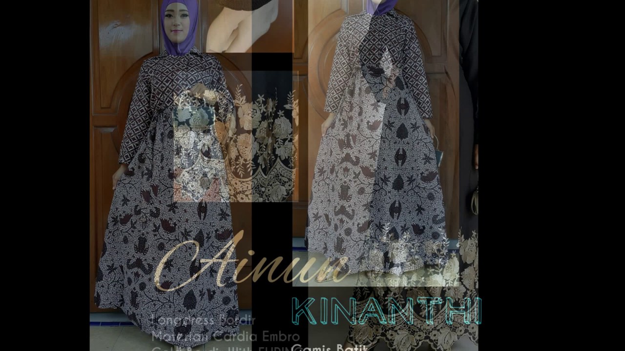 WA 0816355490 Model Baju Gamis Batik Muslimah Terbaru Desain Baju