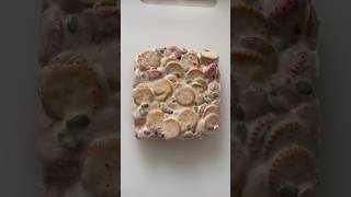 Thick-cut strawberry snow cookies🍓#biscuit #sweet #handmade #yummy #shorts