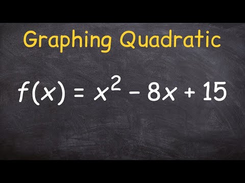 Video: How To Plot A Quadratic Function