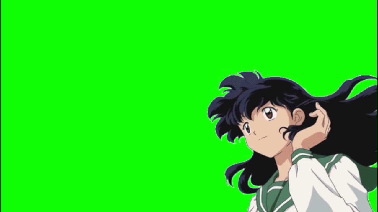 ️GREEN SCREEN EFFECTS: anime school girl - Kagome intro - YouTube