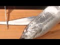 《タチウオ(太刀魚）の捌きと 刺身、焼き物【1】》・・・・大和の 和の料理《捌き》
