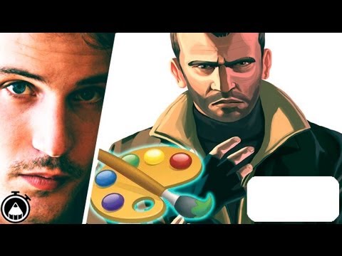 Niko Bellic Grand Theft Auto Paint By Numbers