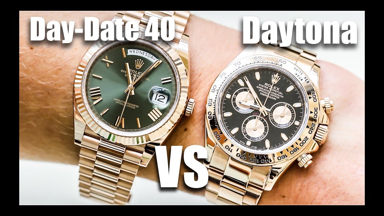 Rolex Day-Date 40 vs Rolex Daytona 