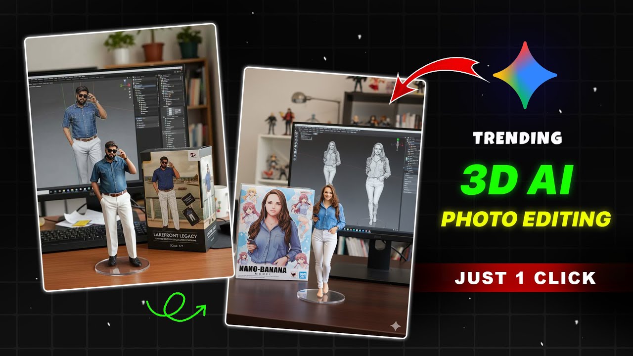 Create VIRAL 3D AI Photos with Google Gemini | Trending Instagram Viral ...
