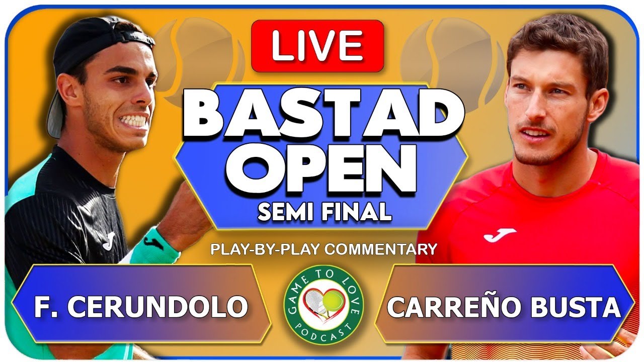 CERUNDOLO vs CARRENO BUSTA ATP Bastad Open 2022 LIVE Tennis Play-By-Play GTL Stream