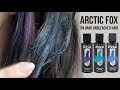 Arctic Fox Hair Dye on Dark Unbleached Hair (Purple Rain, Aquamarine & Poseidon)