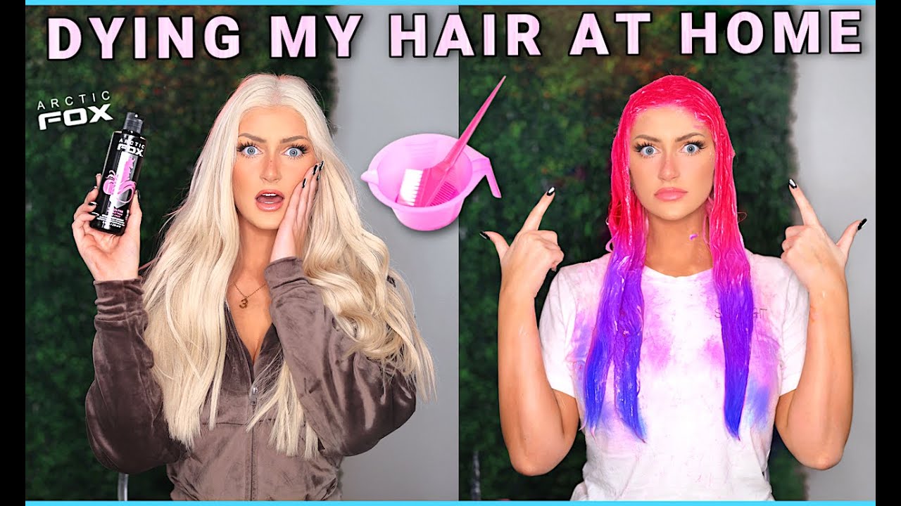 💖 DYING MY HAIR AT HOME 😱 Ft: Arctic Fox 🦊