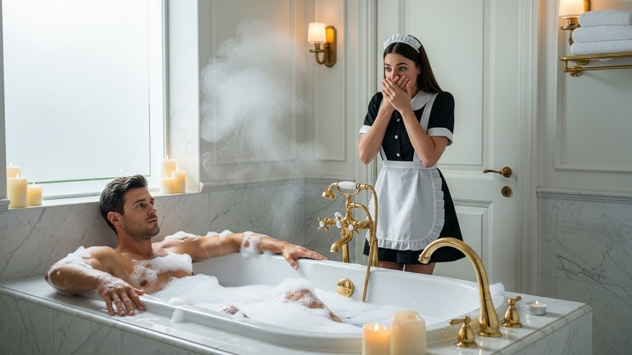 EMPREGADA ENTROU SEM BATER E ENCONTROU MILIONÁRIO NA BANHEIRA... A REAÇÃO DELA O DEIXOU...