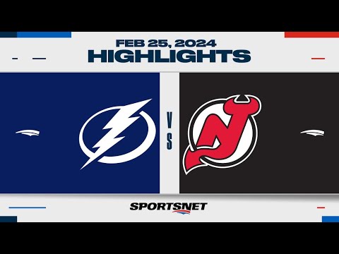 NHL Highlights | Lightning vs. Devils - February 25, 2024