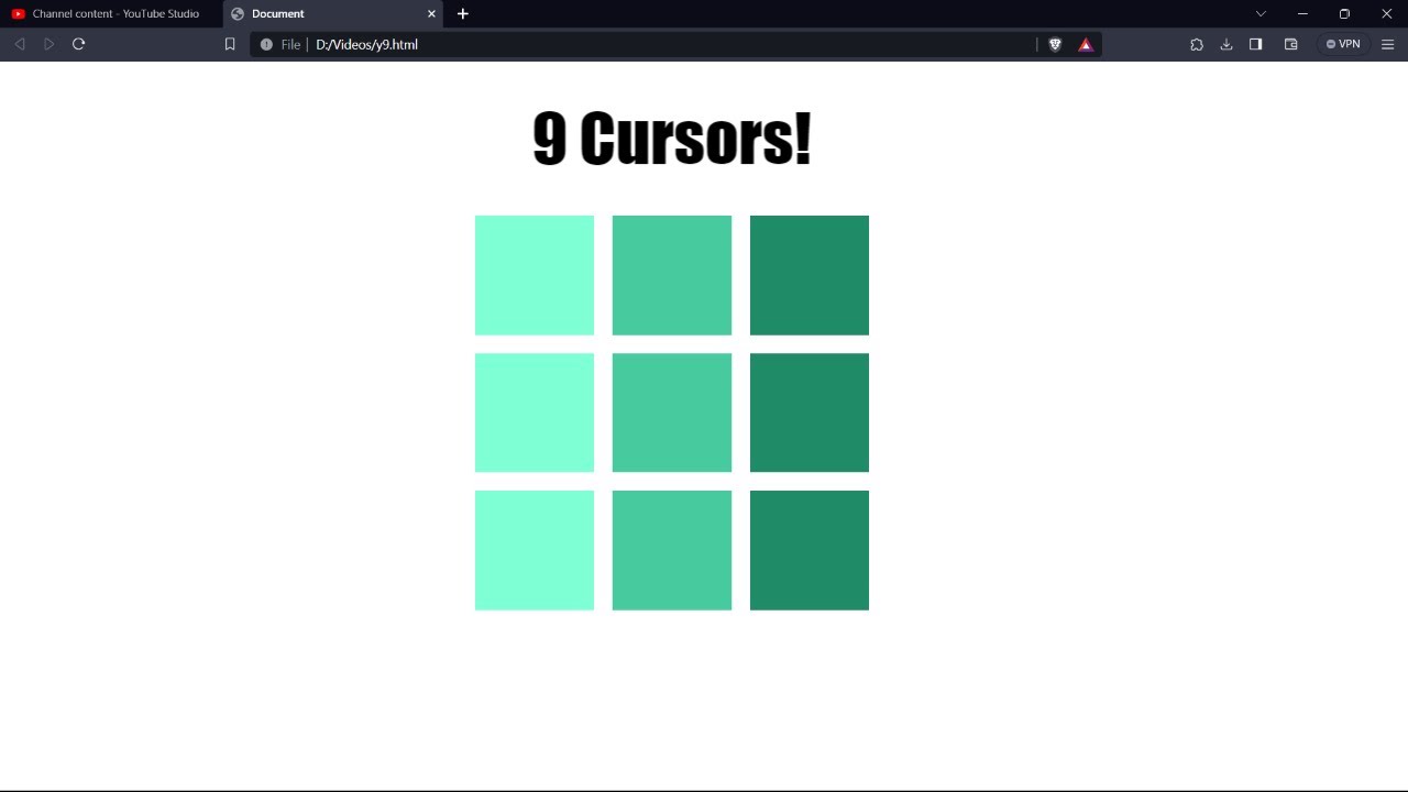 9 Cursors ! How To Change cursor types! #frontenddeveloper #webdesign