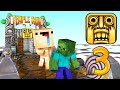 Monster School: TEMPLE RUN 3D CHALLENGE - Minecraft Animation