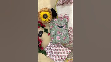 HAND BLOCK PRINT COTTON SUIT SETS WITH KOTA DORIA DUPATTA