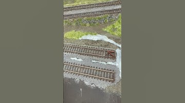 More 7mm static grass being put down on my 18”x55”SPL (Scenery Practice Layout) HO Model Train