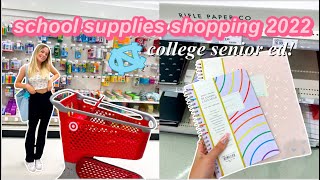 BACK TO SCHOOL SUPPLIES SHOPPING VLOG 2022 *college ed! UNC chapel hill* | Isabella LoRe