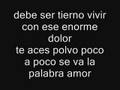 aprecia lo que tienes - letra