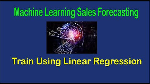 Sales Forecasting Machine Learning - Linear Regression