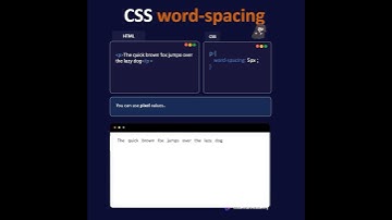 CSS word-spacing property a visual animated tutorial 🚀