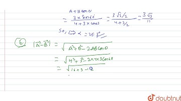 Find A+B and A-B in the diagram shown in figure. Given A=4 units and B=3 units. .