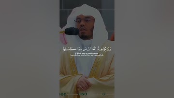 اللهم صل و سلم على محمد ‎القارئ: ياسر الدوسري السورة: فاطر (43-45)