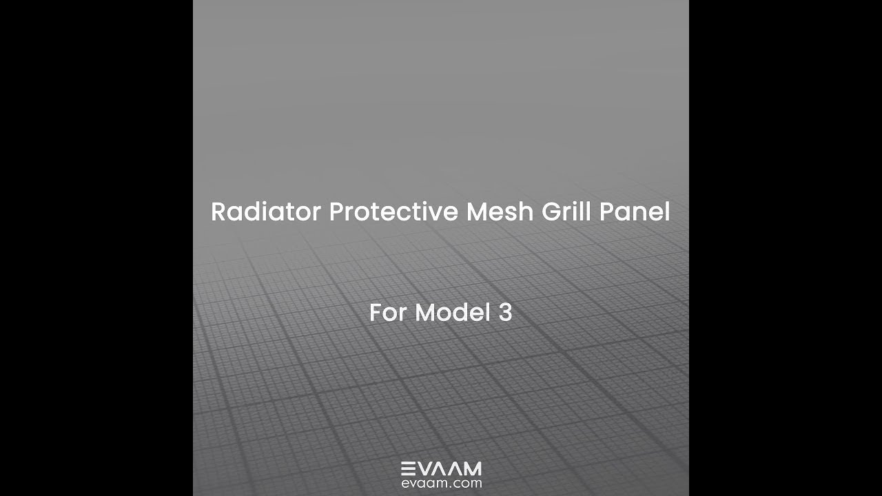 EVAAM® Radiator Protective Mesh Grill Panel for Model 3/Y