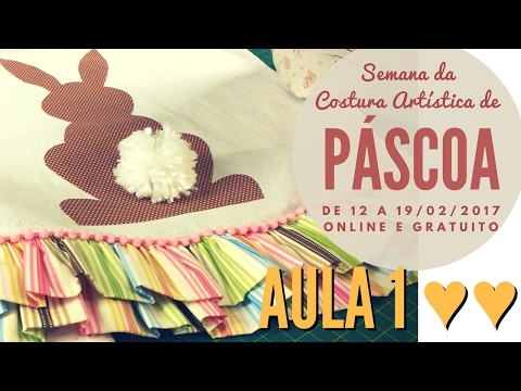 PANO DE PRATO PÁSCOA DECORATIVO COM BARRADO - DRICA TV patchwork/costura - PANO DE PRATO PÁSCOA DECORATIVO COM BARRADO - DRICA TV patchwork/costura