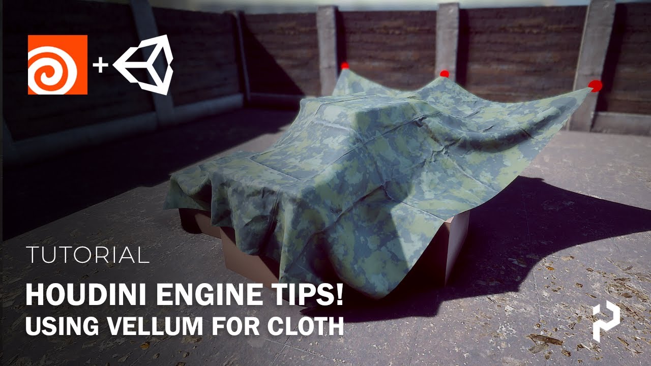Houdini Engine Tips! Using Vellum for Cloth in Unity 2021.1 YouTube