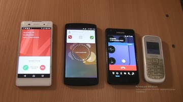 Incoming call &Outgoing callat the Same Time Samsung 1200M +Nexus 5 Ubuntu Samsung S2 Android 7+Sony
