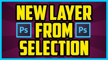 Photoshop CC: How To Make A New Layer From Selection 2017 (QUICK & EASY) - Selection To New Layer