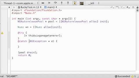 Objective C Programming Tutorial - 42 - Error / Exception Handling