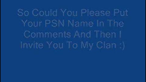 Join My Clan On Elite MW3 (PS3)