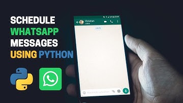 Schedule  Whatsapp message using python