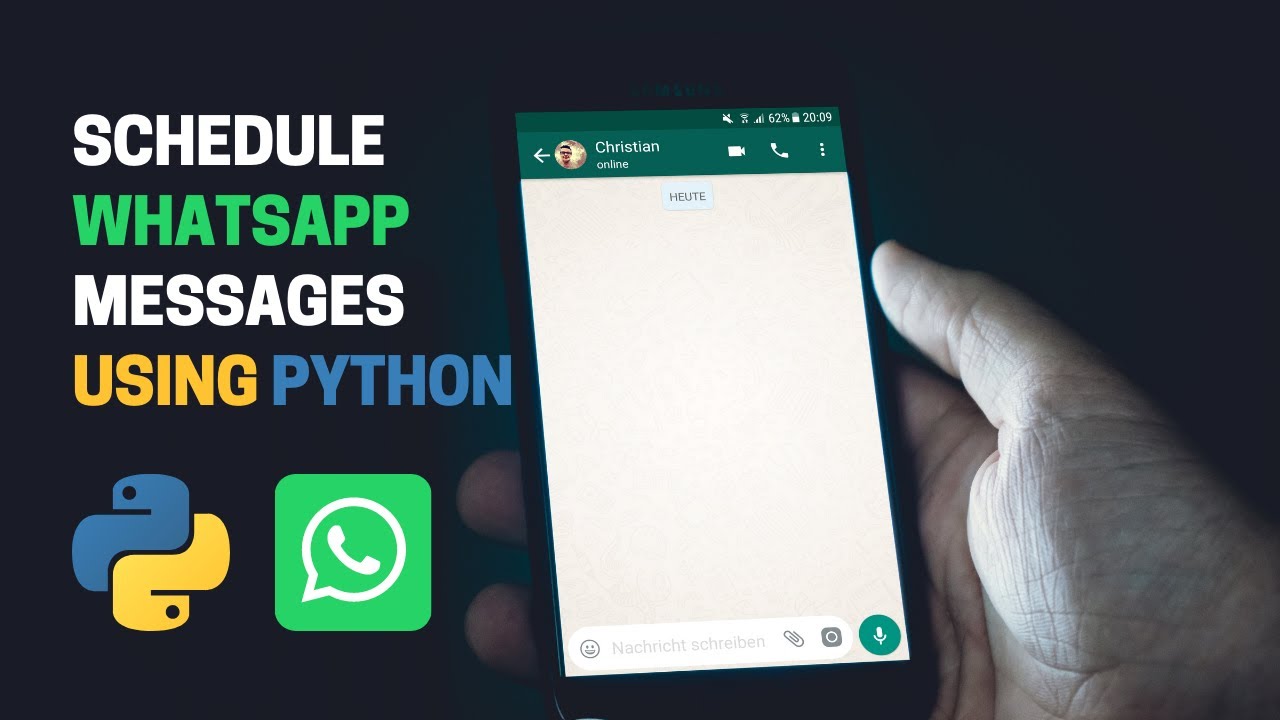 Schedule Whatsapp message using python - YouTube