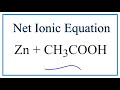 Net Ionic Equations and Spectator Ions