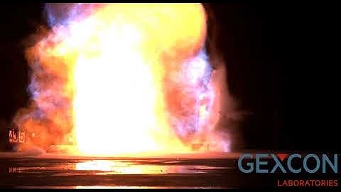 Explosion testing demonstration at Gexcon