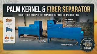 Palm kernel cleaning machine | Palm kernel & Fiber Separator | Palm Oil Pre‑Treatment Machine