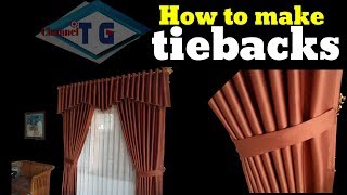 how to sewing tiebacks