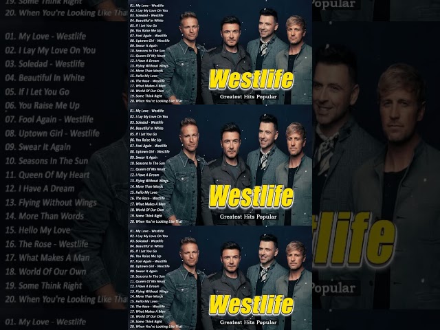 Best Songs Of Westlife - Westlife Greatest Hits Full Album class=