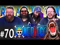 One Piece #70 REACTION!! "An Ancient Island! The Shadow Lurking in Little Garden!"