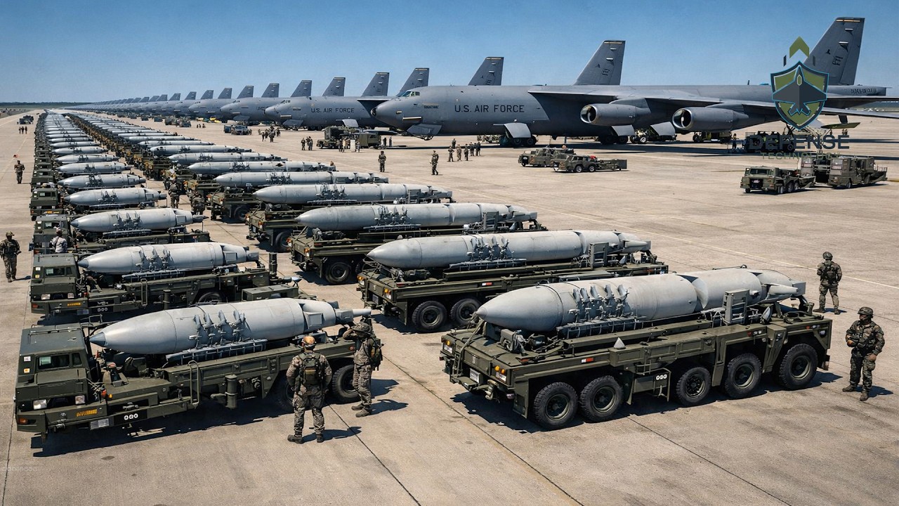 Бомбардировщики B-52 Stratofortress США испытывают крылатые ракеты AGM-86B в Красном море