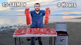 We Caught 45 Salmon in 4 Hours | Living Off Alaska