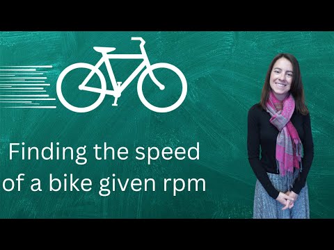 Trigonometry: Finding the speed of a bicycle given the revolutions per minute of the tires