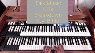 Talk Music Lick | Key of B Flat | Hammond Organ screenshot 2