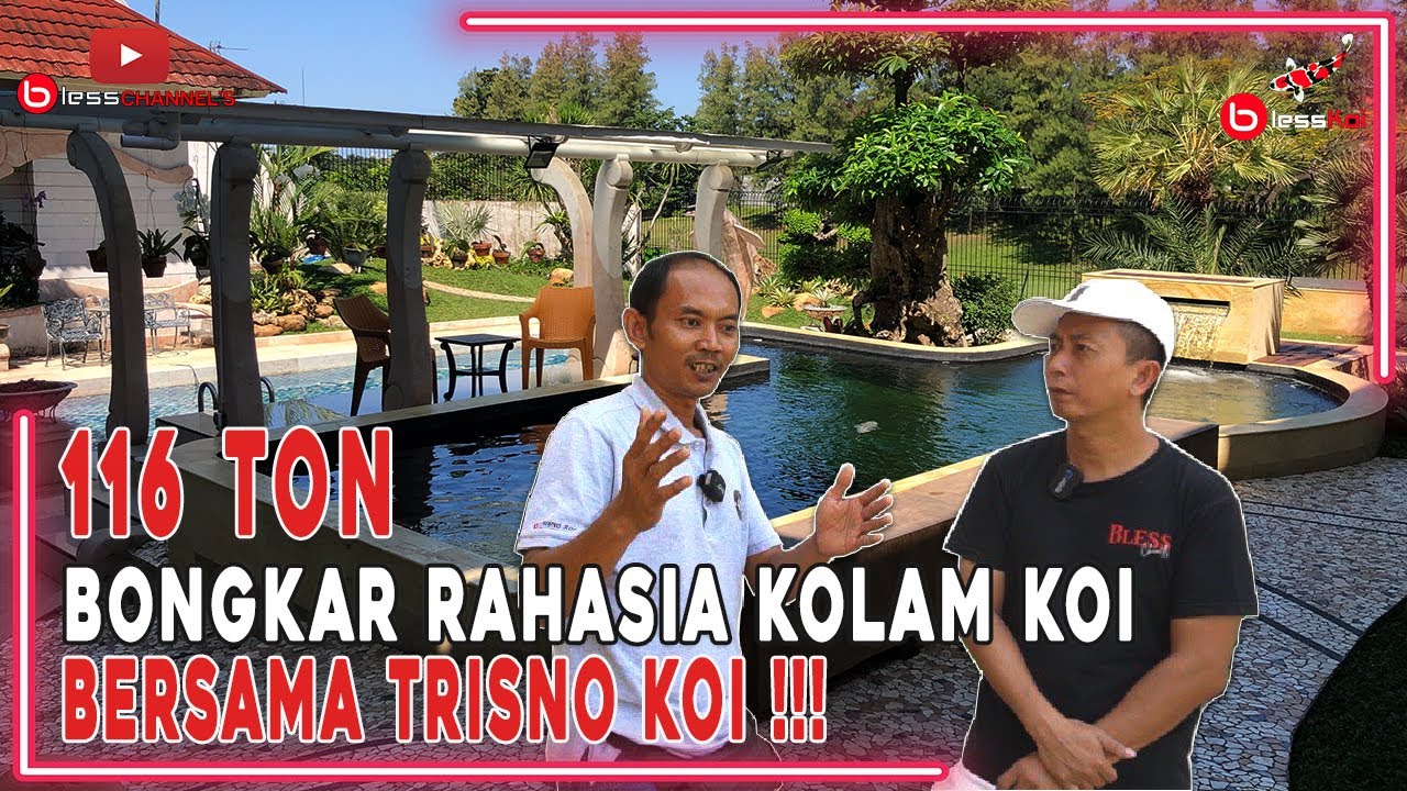BONGKAR RAHASIA KOLAM KOI 116 TON BERSAMA TRISNO KOI  ❗❗❗
