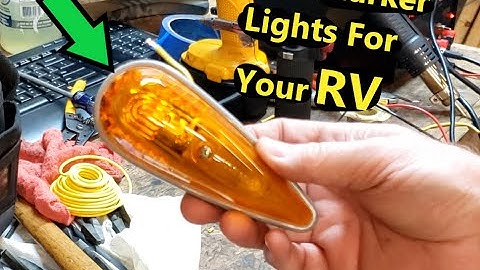 Reese Tear Drop Marker Light Replacement For Motorhome Cab - Single Wire to Positive and Ground